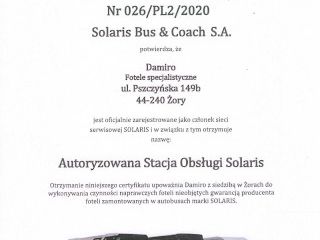 Autoryzowana stacja obsługi SOLARIS